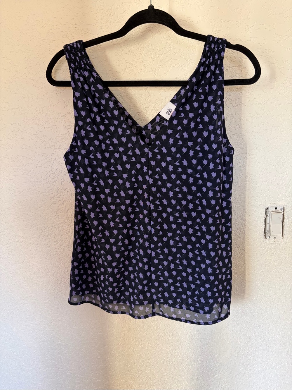 Cabi purple floral island tank SZ S
